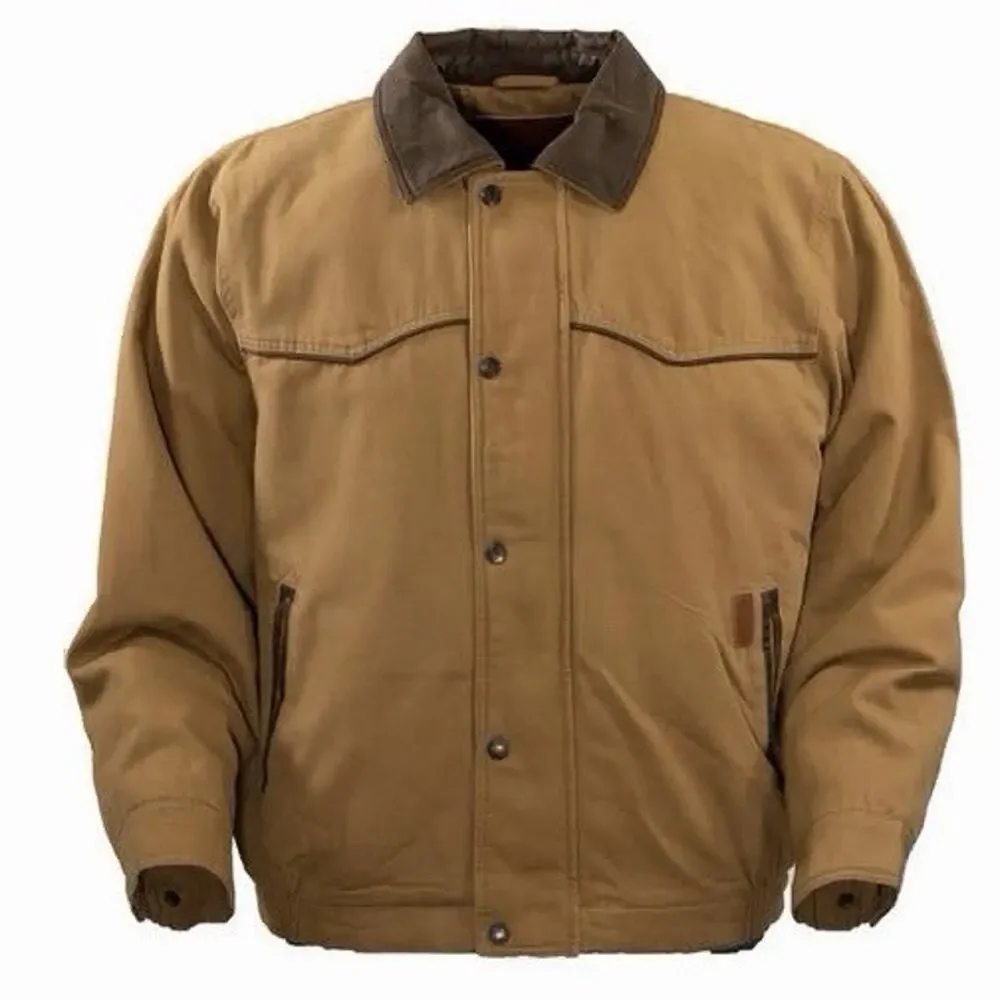 Outback Trading Company Trailblazer Canvas Tan Cotton Mens Jacket - Picture 1 of 8